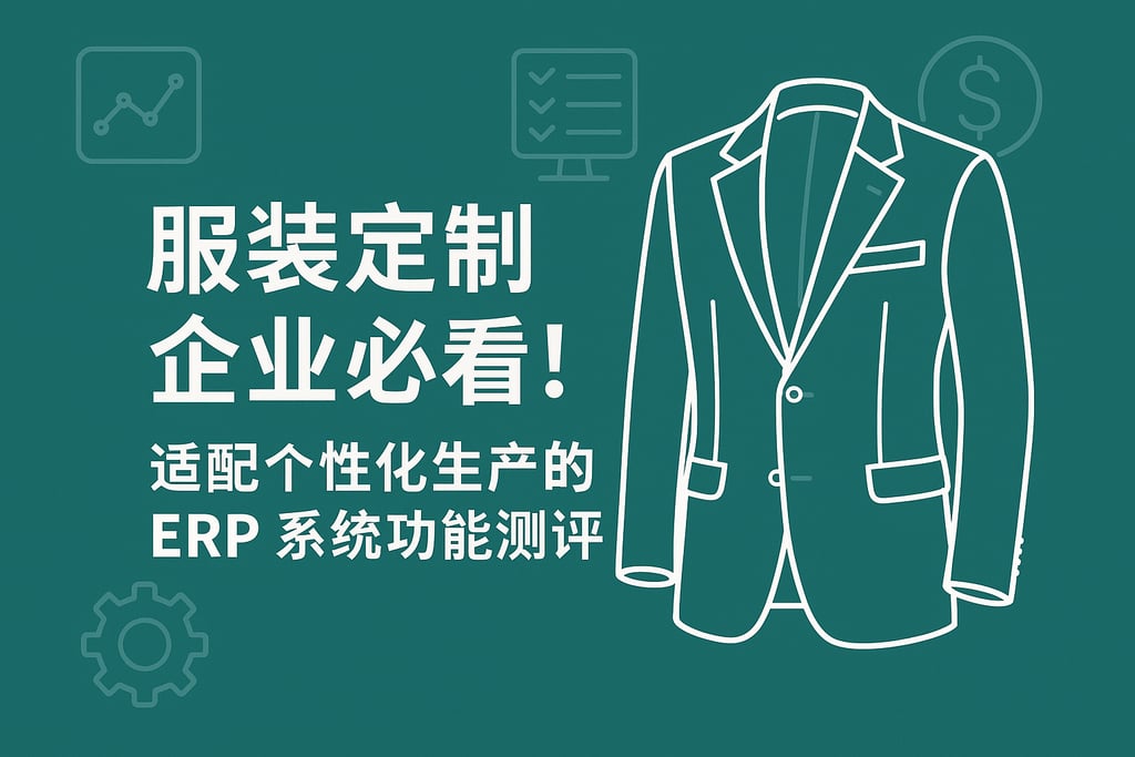 服装定制企业必看！适配个性化生产的 ERP 系统功能测评